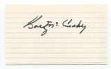 Barney McCosky Signed 3x5 Index Card Baseball Autographed Signature