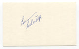 Bernie Bickerstaff Signed 3x5 Index Card Autographed NBA Seattle SuperSonics