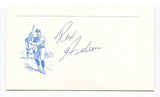 Rex Hudson Signed Card Autographed Baseball MLB Roger Harris Collection