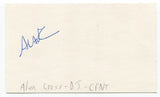 Alan Cross Signed 3x5 Index Card Autographed Canadian Radio Host Broadcaster DJ