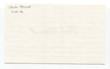Charlie Maxwell Signed 3x5 Index Card Baseball Autographed Signature