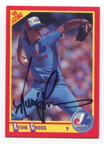 1990 Score Kevin Gross Signed Card Baseball MLB Autographed AUTO #251