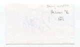 Danny Wuerffel Signed 3x5 Index Card Autographed Football NFL New Orleans Saints