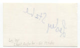 Lesley Stahl Signed 3x5 Index Card Autographed Signature Journalist