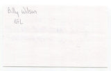 Billy Wilson Signed 3x5 Index Card Autograph Football NFL San Francisco 49ers