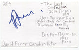 David Ferry Signed 3x5 Index Card Autograph Signature Actor Boondock Saints