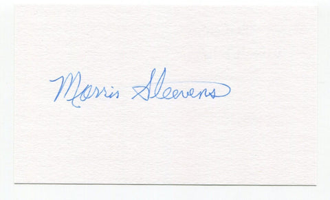 Morrie Steevens Signed 3x5 Index Card Autographed MLB Baseball Chicago Cubs