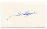 Tex Clevenger Signed 3x5 Index Card Autographed Baseball MLB New York Yankees