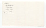 Ed Yost Signed 3x5 Index Card Autographed Baseball 1969 New York Mets