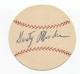 Dusty Rhodes Signed Paper Baseball Autograph Signature New York Giants