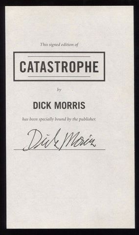 Dick Morris Signed Book Page Cut Autographed Cut Signature 