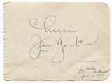Jan Garber Signed Album Page Autographed 1942 Signature
