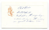 Chuck Vinson Card Autograph MLB Baseball Roger Harris Collection