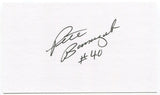 Pete Banaszak Signed 3x5 Index Card Autographed Oakland Raiders Super Bowl NFL