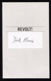 Dick Morris Signed Book Page Cut Autographed Cut Signature 