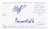 Parsonsfield - Max Shakun Signed 3x5 Index Card Autographed Signature