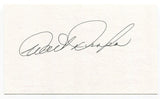 Walt Droppo Signed 3x5 Index Card Autographed MLB Baseball Boston Red Sox