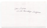 Joe Tepsic Signed 3x5 Index Card Autograph Baseball MLB 1946 Brooklyn Dodgers