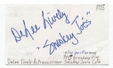 DeLee Lively Signed 3x5 Index Card Autographed Signature Actress Smokey Joes 