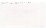 Ray Coleman Signed 3x5 Index Card Autographed Baseball Philadelphia Athletics