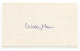 Wally Moon Signed 3x5 Index Card Baseball Autographed St. Louis Cardinals 