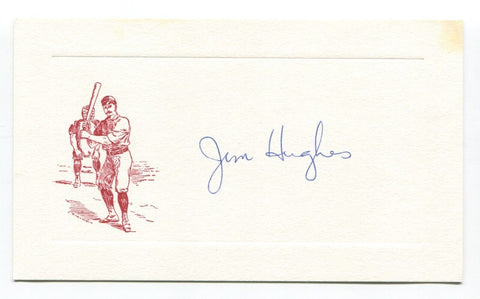 Jim Hughes Signed Card Autographed Baseball MLB Roger Harris Collection