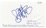 Brad Sherwood Signed 3x5 Index Card Autographed Signature Actor Comedian