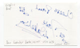 English Beat - Dave Wakeling Signed 3x5 Index Card Autographed Signature Band