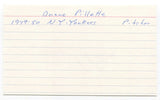 Duane Pillette Signed 3x5 Index Card Autographed MLB Baseball New York Yankees