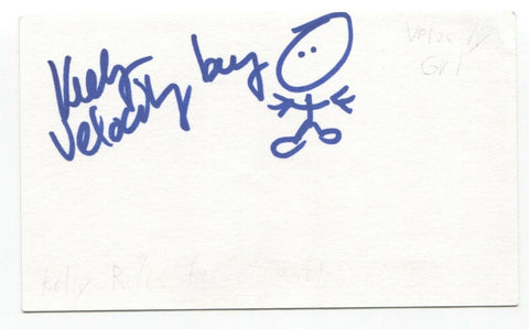 Velocity Girl - Kelly Riles Signed 3x5 Index Card Autographed Signature Band