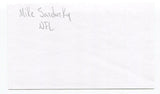 Mike Sandusky Signed 3x5 Index Card Autographed NFL Football Pittsburgh Steelers