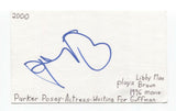 Parker Posey Signed 3x5 Index Card Autographed Signature Actress