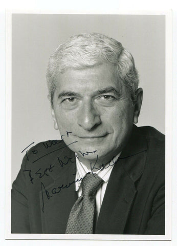 Marvin Kalb Signed Photo Vintage Autographed Signature Journalist