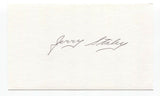 Jerry Staley Signed 3x5 Index Card Baseball Autographed Signature Cardinals