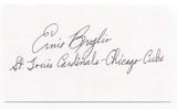 Ernie Broglio Signed 3x5 Index Card Autographed MLB Baseball St. Louis Cardinals