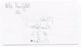 Mike Reinfeldt Signed 3x5 Index Card Autographed NFL Football Houston Oilers