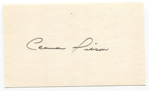 Claude Hoot Gibson Signed 3 x 5 Index Card Autographed NFL Football Raiders