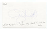 Allan Kurzweil Signed 3x5 Index Card Autographed Signature Author Writer