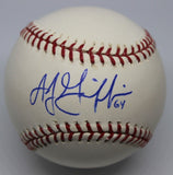 A.J. Griffin Single Signed Baseball Autographed Ball Signature 