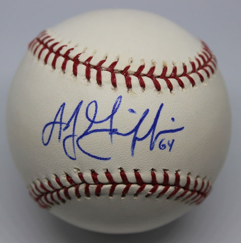 A.J. Griffin Single Signed Baseball Autographed Ball Signature 