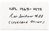 Ron Snidow Signed 3x5 Index Card Autographed NFL Football Cleveland Browns