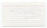 Elvira Kurt Signed Index 3x5 Card Autographed Actress Comedian Host