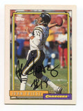 1992 Topps John Friesz Signed Card Football Autograph NFL AUTO #10