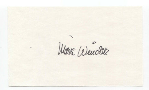 Marie Windsor Signed 3x5 Index Card Autographed Signature Actress