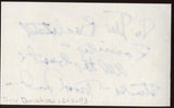 Troy Donahue Signed Index Card Signature Vintage Autographed AUTO 