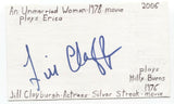 Jill Clayburgh Signed 3x5 Index Card Autograph Signature Actress Silver Streak