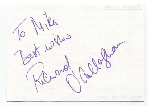 Richard O'Callaghan Signed Album Page Autographed Signature Watership Down  