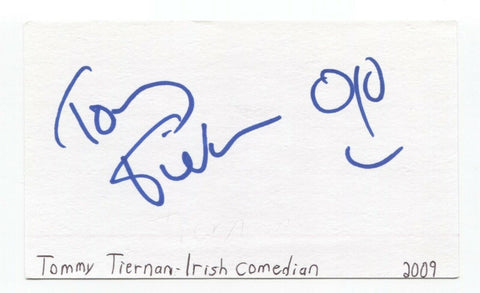 Tommy Tiernan Signed 3x5 Index Card Autographed Signature Comedian Comic Actor