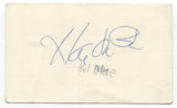 Jorge Orta Hal McRae Signed 3x5 Index Card Autographed Baseball Kansas City