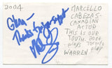 Marcello Cabezas Signed 3x5 Index Card Autographed Actor This Is Our Youth